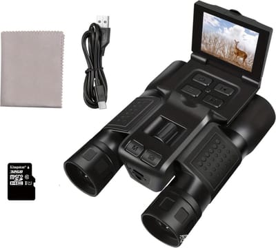 Bovista Verrekijker Met Camera - Verrekijker - Verrekijker Voor Volwassene - Zwart - 10×32 - Binoculars