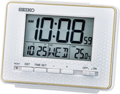 Seiko Wekker QHL096W | Wekker voor het bureau, huishouden, analoge wekker stijl
