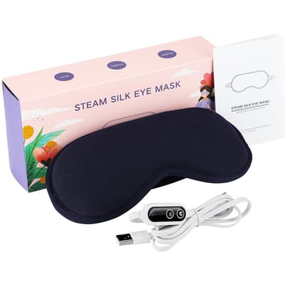 Oogmassager voor het verlichten van oogvermoeidheid, donkere kringen, slapen white