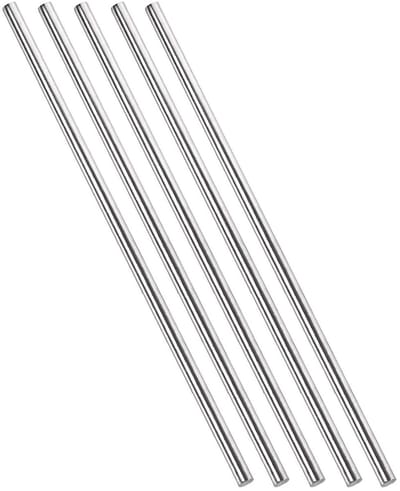 Roestvrijstalen ronde staaf 5mm x 300mm - Set van 5 voor doe-het-zelf projecten en ambachten