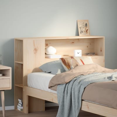 vidaXL - Hoofdbord - met - opbergruimte - 75 - cm - massief - grenenhout