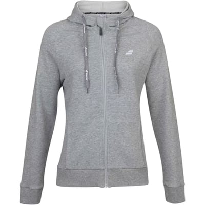 Babolat Raglanjas met capuchon voor kinderen (Grijs Heather)