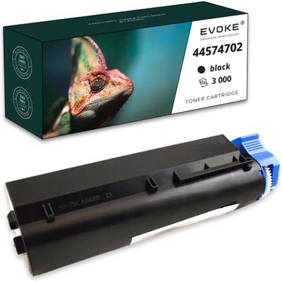Evoke compatibele toner voor Oki 44574702 Zwart 3000 pagina's B411 B411D B411Dn B431 B431D B431Dn Mb461 Mb471 Mb471Dnw Mb471W Mb491 Mb491Dn