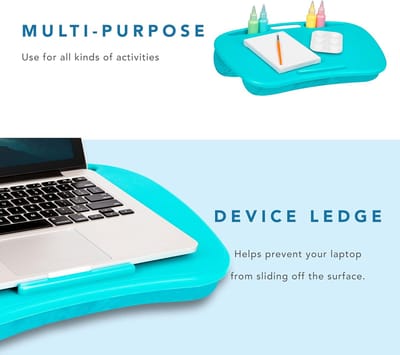 Famanu - Turquoise laptopkussen – geschikt tot 15 inch – en compact