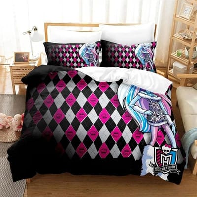 Persoonlijkheid Monster Cartoon Hoge Beddengoed Collecties Prachtige Bedbenodigdheden Set Dekbedovertrek Beddekenset Luxe Verjaardagscadeau 70x133cm 2pcs