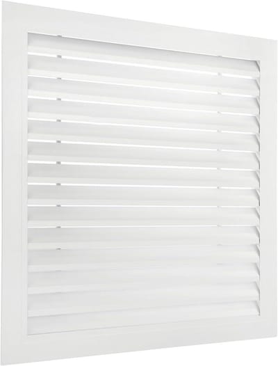 Aluminium Retourgrille - Ventilatierooster Wand - Luchtstroom Verbeteren - 45 Graden Hoekontwerp - 20 x 20 Inch - Wit