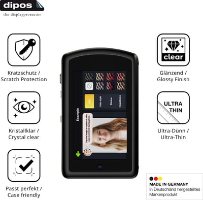 dipos – 4x Beschermfolie geschikt voor Ahlirmoy DC310 | Krasbestendige & heldere Screenprotector Ultra-Thin