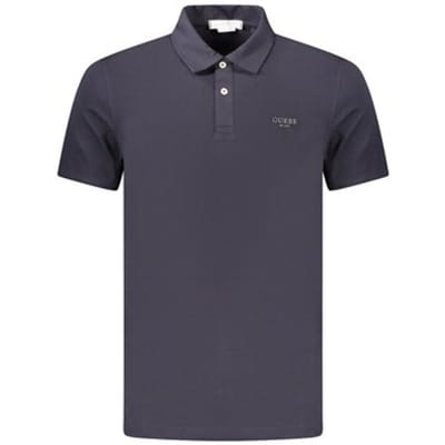 Guess Essential Korte Mouw Poloshirt Blauw M Man