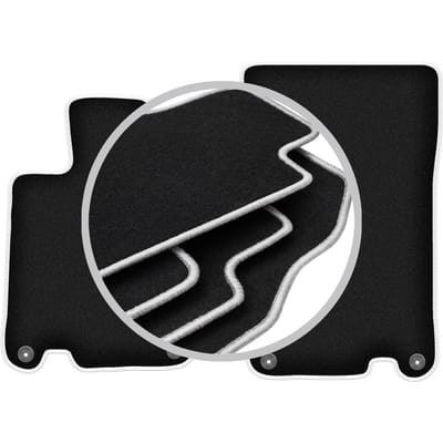 CARLUX-SILVER automatten voor: Mercedes SL R230 roadster (2001-2011)