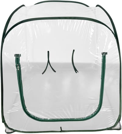 Mini Kas Tent - Kweekkas Tuin - Planten Beschermen - Opvouwbaar Transparant - 98x98x98 CM - Transparant