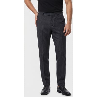 John Varvatos Mercer Slim Fit Pants With Welt Hip Pock Ebony Size: 52 | Tailored Pants Outlet | Heren | Grijs