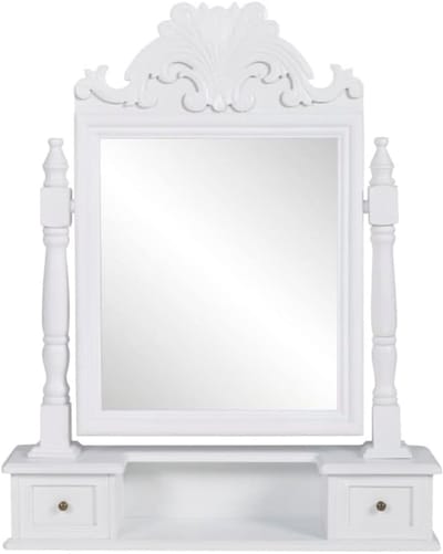 Dressing Table with Adjustable Mirror and Drawers - Elegant Makeup Vanity