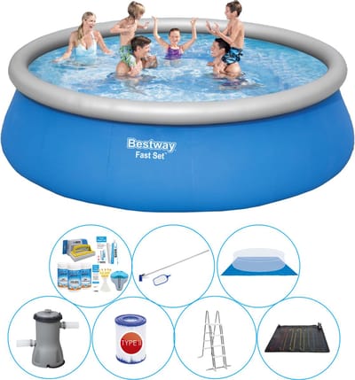 Fast Set Rond 457x122 cm - 8-delig - Zwembad Met Accessoires