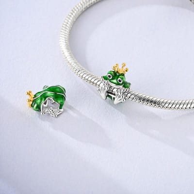 Sprookjeskikker Prins Kralen Koper Verguld Echte Kralen Passend op Echte Bedelarmbanden Kralen Sieraden Cadeau Voor Vrouwen white