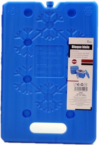 Arte r Koelelementen plat - voor koelbox en koeltas - kunststof - blauw