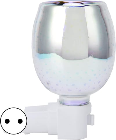 Wand Wax Melt Warmer met Nachtlampje voor Halloween en Kerst - Elektrische Geurverspreider met Glazen Design