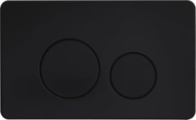 Toilet Spoelknop - Dubbele Knop - Badkamer Renovatie - Hoge Kwaliteit ABS - 22.8 x 14 cm - Zwart