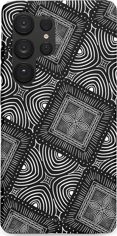 Casetastic Hoesje Geschikt voor Samsung S25 Ultra - Stijlvolle Beschermende Duo-layer Case - Ceramica