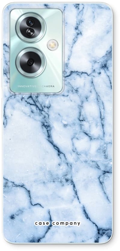 Case Company® - Hoesje geschikt voor Oppo A79 hoesje - Blauw marmer - Soft Cover Telefoonhoesje - Bescherming aan alle Kanten en Schermrand