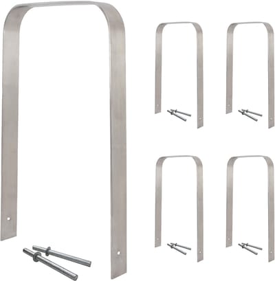 5 x Fietsenrek 117 x 80 cm RVS 13 mm Fietsenrek Parker type U
