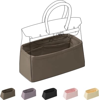 Handtas Organizer van Luxe Zijden Stof, Perfect voor Birkin Tassen en Dameshandtassen, Ideaal voor Orde en Functionaliteit