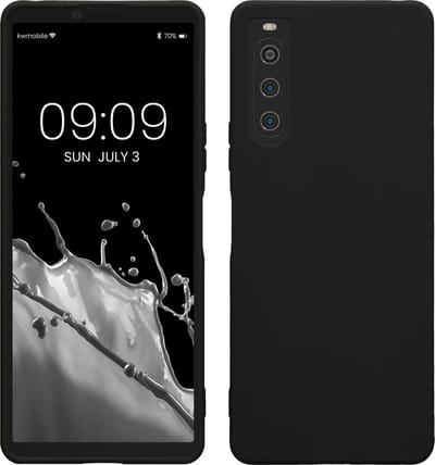 kwmobile telefoonhoesje geschikt voor Sony Xperia 10 V - Hoesje voor smartphone - Back cover in zwart