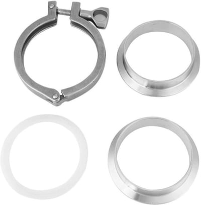 Dailygoods- Tri-Clamp 3 Inch - Roestvrij Staal - Sanitaire Beugel - Snelle Installatie - Corrosiebestendig - Voor Bier/Farma/Voedsel - Ferrule