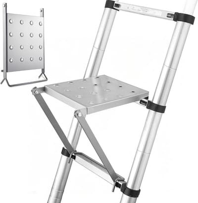 Ladderplatforms - Werkbok systeem - Veilig werken - Antislip basis - 314 cm breed - Zilver