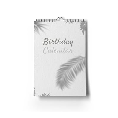 Verjaardagskalender | Design 2 | 24x35 | Staande Kalender | Huurdies | Verjaardagskalender Volwassenen