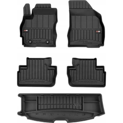 FROGUM ProLine Mazda Premacy II – Automatten & kofferbakmat – Perfecte pasvorm – Versterkte bescherming – Geurloos TPE