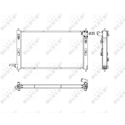 Radiator, motorkoeling NRF 53753