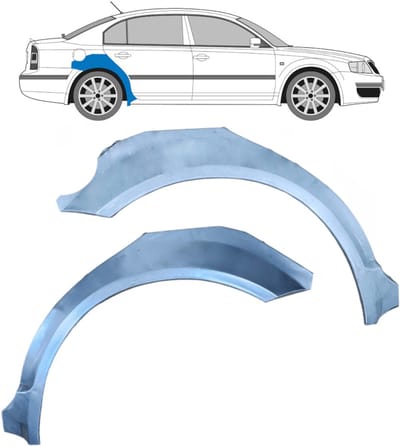 Reparatiepaneel achterspatbord voor Skoda Superb 2002-2008 / Links + Rechts
