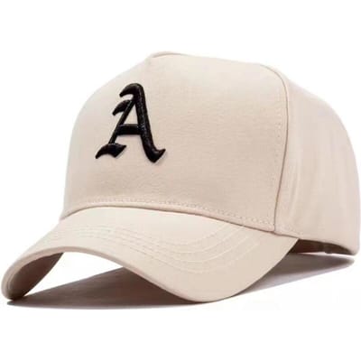 Mode A Letter Borduurwerk Baseballpetten Lente en Herfst Buiten Verstelbaar Casual Petten Zonnebrandpet beige