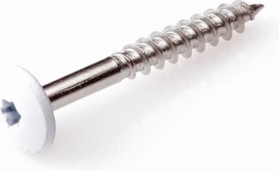 Schroeven voor montage Trespa platen - Torx 20 - 4,8x38mm - RVS - Deeldraad - Beige RAL 1013 (100 stuks)