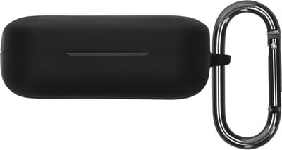 kwmobile cover voor oordopjes case - geschikt voor Realme Buds Air 7 - Trendy beschermhoes draadloze oordopjes in zwart