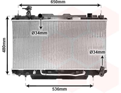 Van Wezel - RADIATOR VOOR TOYOTA RAV 4 XA20 2000-2003 1640028140