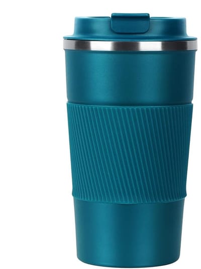 Dailygoods- Thermosbeker 380 ml - Lekvrije Reisbeker - Roestvrij Staal - Voor Koffie/Thee - Geschikt voor Auto - Elegant Ontwerp - Reismok