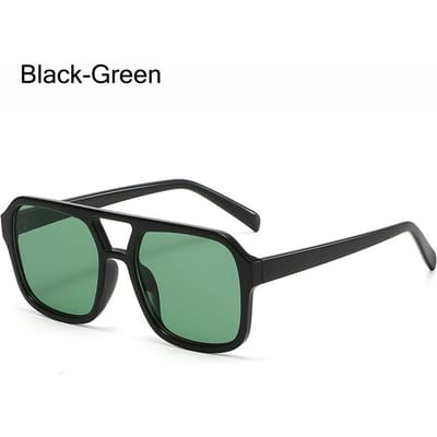 Luxe UV400 Bescherming 70s Zonnebril Vintage Retro Stijl Zwarte Glazen Zomer Bril voor Vrouwen & Mannen