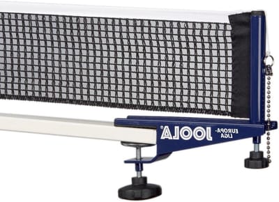 Tafeltennis Net-Post-Set - Tafeltennis Netset - Clubsport Beoefenen - Extra Solide Metalen Klemmen - 72 inch Lengte - Blauw