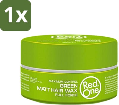 Red One - Haarwax - Groen - Aqua Hair Gel Wax - Voor Stevige Styling & Verzorging - 150 ml - 1 stuk