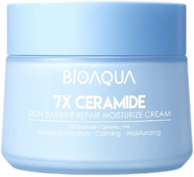BIOAQUA 7X Ceramide Gezichtscrème – Hydraterend, Kalmerend, Barrièreherstel, Met Centella, Hyaluronzuur, Voor Gevoelige Huid, 50g