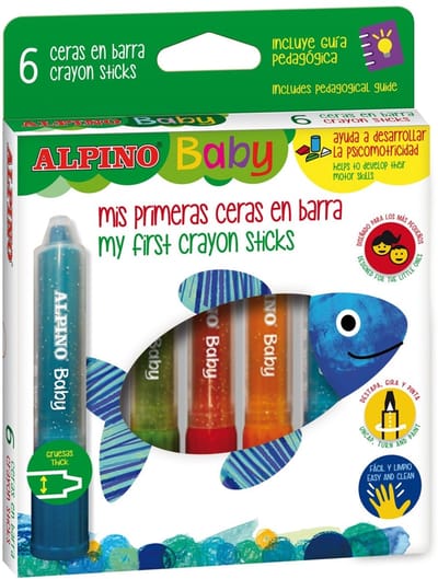 Alpino Doos 6 Verfstift Alpino Baby