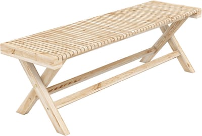 Outsunny tuinkruk - Vurenhout - 140 x 40 x 43 cm - Natuurlijk hout