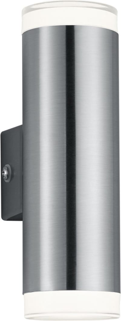 LED Tuinverlichting - Tuinlamp - Torna Arinat - Wand - 2-lichts - 4W - Warm Wit 3000K - Rond - Mat Nikkel - Aluminium