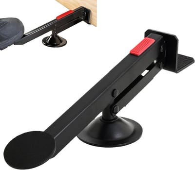 Deur Lifter - Paneel Hefgereedschap - Installatie Werk - Voetbediend - 33 cm - Zilverkleurig