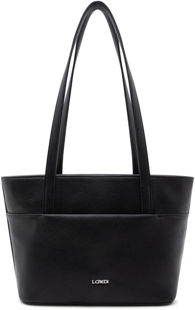 L.CREDI shopper Ella Shopper Black zwart
