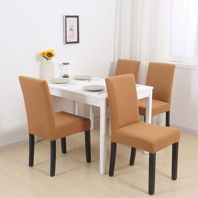 1 /2 /4 /6 stuks effen kleur stoelhoes elastische hoezen stoelhoezen voor keuken eetkamer bruiloft banket thuis spandex stretch 1 Piece