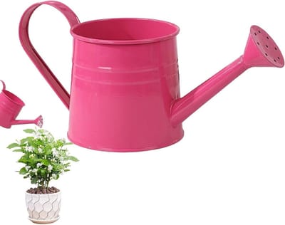 Metalen Gieter - Mini Gieter - Planten Verzorgen - Ergonomisch Handvat - 1 Liter - Roze