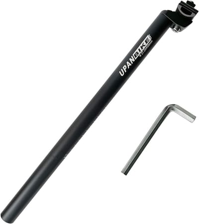 Zadelpen - Fietsonderdeel - Zadelhoogte aanpassen - Extra lange lengte - 45 cm - Zwart