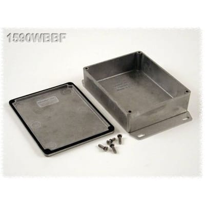 Hammond Electronics 1590WBBF Universele behuizing 118.5 x 93.5 x 34 Aluminium Natuur 1 stuk(s)